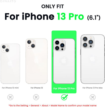 Shockproof Liquid Silicone Designed for Iphone 13 Pro Case Gel Rubber Comprehensive Protection Anti-Shock Cover Case Drop Protection 6.1Inch-Red