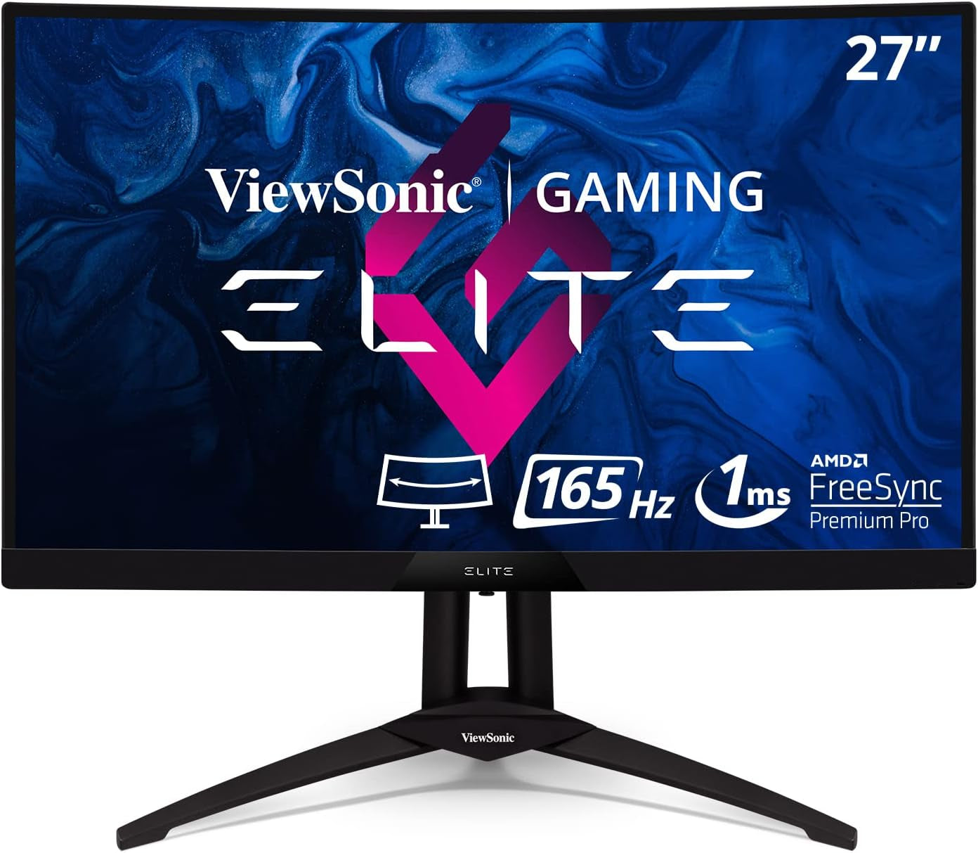 XG270QC 27 Inch Curved 1440P 1Ms 165Hz Gaming Monitor with Freesync Premium Pro, VESA Display HDR400 and Advanced Ergonomics for Esports